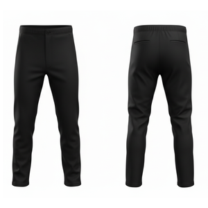 Ensemble d'uniformes de baseball professionnels pour hommes |   Maillot de sport sublimé à feuilles d'érable rouges et blanches et pantalon noir - Product Image 4