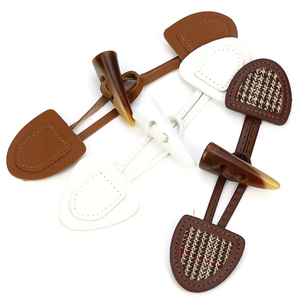 Cao Tùy Chỉnh Cổ Điển Da Chuyển Đổi Nút Anh Phong Cách Sừng Chuyển Đổi Nút 2-Lỗ Duffel Áo Tự Nhiên Giả Sừng Nút - Product Image 2