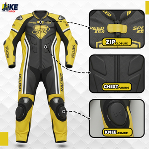 Motorbike Racing Suit High <b>Performance</b> Leather Windproof Plus Size <b>Protective</b> Gear for Men - Product Image 2