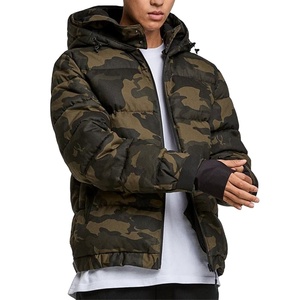 Chaqueta acolchada ajustable personalizada con estampado de camuflaje cálido para hombre de estilo de moda personalizada, chaqueta acolchada de invierno al por mayor - Product Image 1