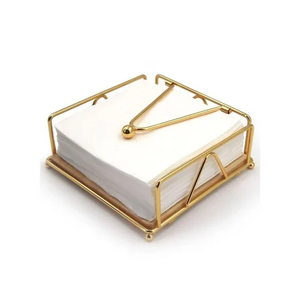 Brass Napkin holder Rectangle Design Dinner <b>table</b> Decorative Brass Napkin Holder Stand Best Selling Sale - Product Image 6