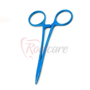 High Quality Crile Needle <b>Holder</b> Blue Titanium Coated Fine <b>Control</b> Smooth Handling Surgical Forceps - Product Image 2