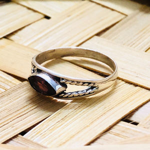 2.0 Grams Yellow Gold Gemstone <b>Ring</b> Geometric <b>Statement</b> <b>Ring</b> with Eye Pattern Rhodium Plated Everyday Wear - Product Image 1