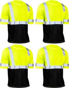 T-shirt de sécurité haute visibilité à manches courtes Logo personnalisé Bande réfléchissante Vêtements de travail Chemises de sécurité Vêtements de sécurité réfléchissants - Product Image 1