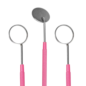 <b>Lightweight</b> Eyelashes Inspection <b>Mirror</b> With Handle Round Shape Stainless Steel Lash <b>Mirror</b> - Product Image 6