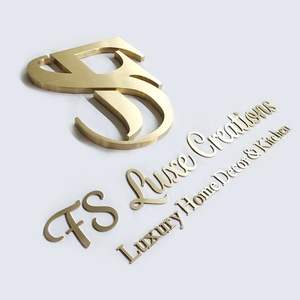 Letrero de salón de belleza 3D con logotipo personalizado, letrero cortado con láser, letrero de metal, logotipo de empresa, señalización, logotipo de pared de oficina, letrero para negocios - Product Image 1