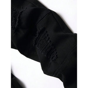 Pantalones vaqueros cónicos baratos de alta calidad al por mayor, pantalones vaqueros personalizados ajustados para hombre, vaqueros de estilo informal y ropa de calle para hombre, pantalones vaqueros para hombre - Product Image 5