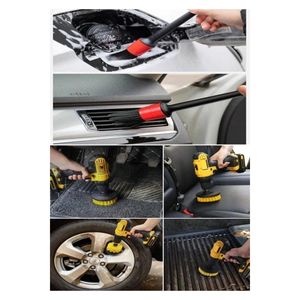 Ensemble de brosses de nettoyage pour l'intérieur et l'extérieur des véhicules Mucit Home, 8 pièces, compatibles avec les perceuses - Product Image 2