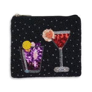 Monedero de Cuentas de Semillas de Diseño Bordado a Mano, Monedero de Cuentas con Bordado Floral de MD HANDICRAFTS - Product Image 2