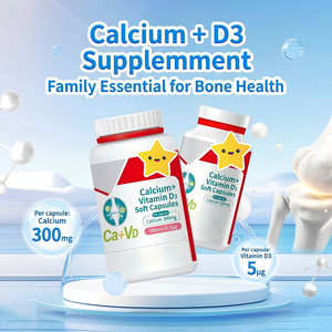 Suplemen Kapsul Lunak Kalsium Sitrat Vitamin D Kolekalsiferol untuk Meningkatkan Kepadatan Tulang dan Imunitas Laboratorium CNAS - Product Image 2