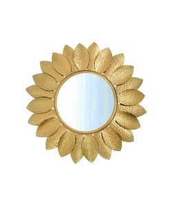 Espejo de pared moderno para el hogar, espejo de color dorado montado en la pared, de Metal y vidrio para habitación - Product Image 4