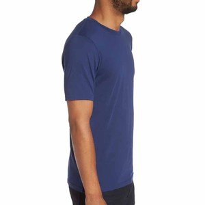 T-shirt à col rond en jersey de coton Supima T-shirts à manches courtes respirants coupe régulière - Product Image 4