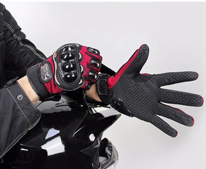 Gants de course de moto en cuir de vachette de haute qualité Gants d'équitation de moto personnalisés Gants de moto à écran tactile - Product Image 2