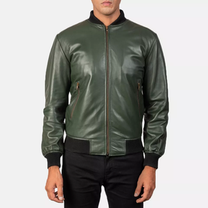 Veste d'hiver élégante pour homme en polyester/coton, manches longues, col montant, design bomber élégant, imperméable, coupe-vent, respirante - Product Image 4