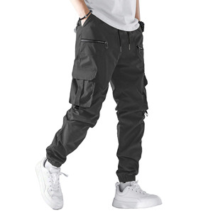 2025 hommes pantalons décontracté Cargo pantalons de survêtement/pantalon confortable tricoté cordon poches hommes pantalons Baggy Style de haute qualité - Product Image 1
