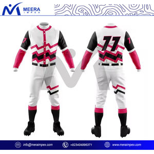 Ensemble de maillots et pantalons de baseball-Uniformes d'équipe entièrement personnalisables, matériau durable, idéal pour les matchs, les entraînements et les tournois - Product Image 4