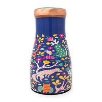 Botella de agua de cobre puro con gafas martilladas a mano, para el hogar, oficina, escuela, entrenamiento, gimnasio, correr, yoga, 1 litro