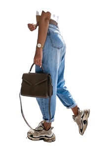 กางเกงยีนส์ทรงตรงสำหรับผู้หญิงกางเกงยีนส์ขาตรงมีรูและพู่แบบปกติเซ็กซี่สีตามสั่ง - Product Image 5