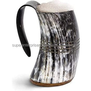 Taza de cuerno único para beber cerveza, decoración interior, Material único, diseño brillante moderno - Product Image 2