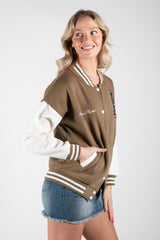 Nuevo estilo de algodón liso en blanco para mujer Varsity Jacket mejor calidad moda Letterman Varsity Jacket en precio barato cómodo - Product Image 5