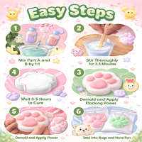 Nouveau kit de fabrication de jouets créatifs pour enfants, sûr et adapté aux débutants, 2 pièces, kit de fabrication de slime cristallin mignon à faire soi-même