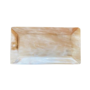 ถาดเสิร์ฟอาหารฮอร์นธรรมชาติทันสมัยดีไซน์แบบทำมือหลายขนาด - Product Image 6