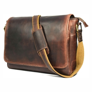 Bas quantité minimale de commande dernière mode sacs de bureau en cuir véritable pour hommes sac en cuir fait à la main sac de logo personnalisé - Product Image 6
