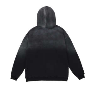 New Arrival Acid Wash Streetwear Oversize Women's Hoodies <b>Drop</b> Shoulder Heavyweight 100% Hoodie For Women Wear - Product Image 2