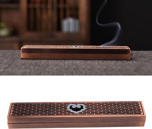 Caja de quemador de incienso, diseño de nubes auspiciosas, caja de ataúd de madera hueca, caja de almacenamiento de palo de incienso tallado a mano para el hogar - Product Image 6