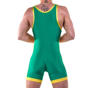 New High Quality Wholesale Wrestling Uniform Tops <b>for</b> <b>Men</b> Knitted Breathable Fabric Customizable Colors & Logo - Product Image 2