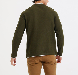 100% coton hiver OEM personnalisé hommes pull à col rond pull en tricot uni pull sweat pour hommes - Product Image 5