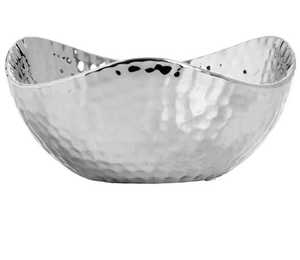 Bol mélangeur élégant en aluminium poli de 10 pouces avec logo personnalisé, finition martelée cuivre noir, style classique, cadeau d'affaires, en stock - Product Image 4