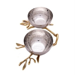 Modern Luminous Craft <b>Stainless</b> <b>Steel</b> <b>Bowl</b> for Bright & Artistic Serving - Product Image 3