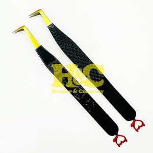 แหนบต่อขนตา New Hooper Company รุ่น HAC-ET-2581 ทำจากสแตนเลส ปลายแหลมรูปหัวใจ ประดับเพชร ปลายแหลมคม 90 องศา - Product Image 1