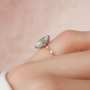 Meilleure collection 2 CT Diamant de laboratoire taille marquise Or blanc Bague de fiançailles, de mariage, d'anniversaire, de fête, cadeau IGI - Product Image 5