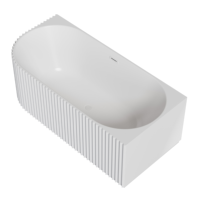 Baignoire autoportante compacte et légère en acrylique écologique, moderne, profonde, pour hôtel, appartement, villa, spa, salle de bain