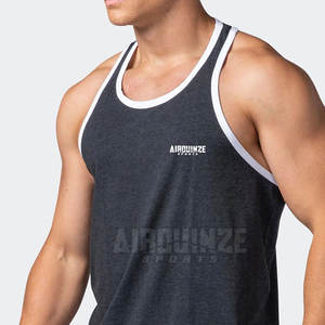 Cheap Price Training Gym <b>Singlet</b> For <b>Men</b> Top Trending Product Sleeveless Solid Color Slim Fit <b>Men</b> Gym <b>Singlets</b> For Bodybuilding - Product Image 2