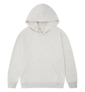 Precio de fábrica de los hombres personalizados Pull Over Hoodie Plain Heavyweight 330g Terry 100% algodón en blanco Unisex Pullover Hoodies para la impresión - Product Image 4