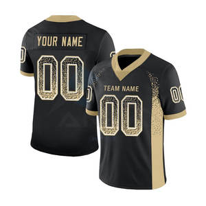 Maillot de football personnalisé en maille respirante en polyester, maillot de football américain léger et performant sur mesure - Product Image 1