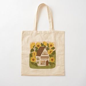 Bolso de mano de algodón estampado personalizado de alta calidad bolso de compras promocional de moda ecológico al por mayor - Product Image 6