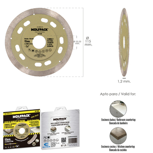Disco diamantato Ø/ 115 mm. Materiali di Ultima Generazione. Segmento da 10 mm. - Product Image 2
