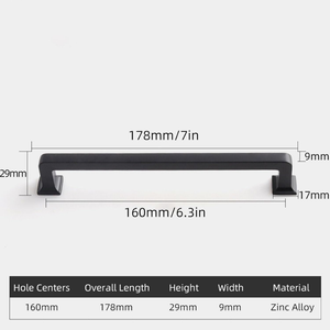 มือจับและลูกบิดโลหะผสมสังกะสีสุดหรูสำหรับอุปกรณ์ห้องครัวตู้ลิ้นชัก | ตัวดึงเฟอร์นิเจอร์พรีเมี่ยม - Product Image 3