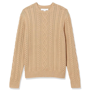 Pull à col rond pour hommes Pull en tricot à manches longues texturé gaufré Respirant Décontracté Design côtelé Pull grande taille - Product Image 2