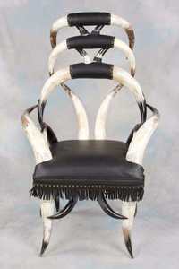 เก้าอี้ฮอร์นเก้าอี้ทำจากเขาควายหรือวัวสไตล์กษัตริย์ - Product Image 5