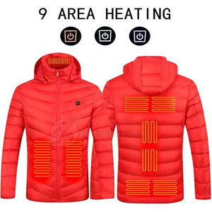 Veste d'Hiver Légère Auto-Chauffante pour Homme Style High Street Design Personnalisable avec Col Montant Manches Longues de Haute Qualité - Product Image 5