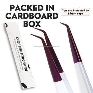 Pince à cils avec logo personnalisé Fournitures de beauté Marque privée Pince à épiler Extension de cils Pince à épiler pour cosmétiques - Product Image 4