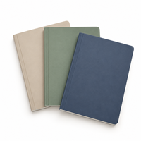 LABON Maßgefertigtes Softcover-Notizbuch Strukturierter Einband Flach Geprägtes Logo Folienprägung Blanko-Seiten Firmenjournal