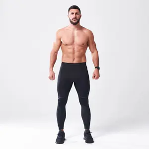 Sıkıştırma erkek spor tayt çalışan tayt çabuk kuruyan elastik alıştırma külodu spor Fitness Legging