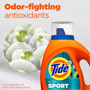 Tide Ultra Sport Liquid <b>Laundry</b> <b>Detergent</b>, 92 fl oz, 65 Loads, <b>Laundry</b> <b>Detergent</b> Liquid with Advanced Sweat plus Stain Fighters - Product Image 3