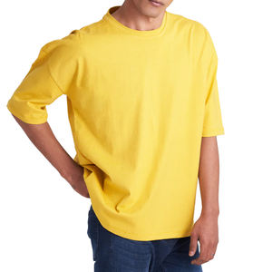 T-shirt Homme Col Rond en Tissu Canvas Respirant et Confortable, Coupe Ample, Personnalisable, Tendance, Vêtement de Sport, Meilleure Vente à Prix Abordable - Product Image 1